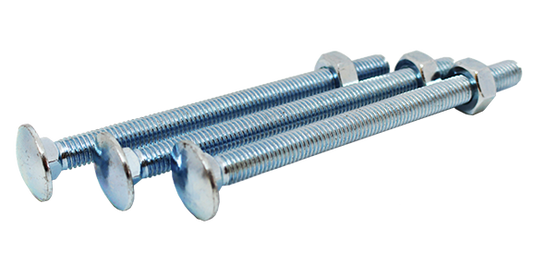 BZP Cup Square Hex Bolts - Long Lengths