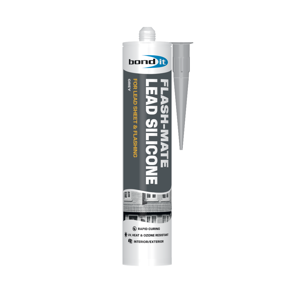Flash-Mate Lead Silicone Sealant - Grey Cartridge