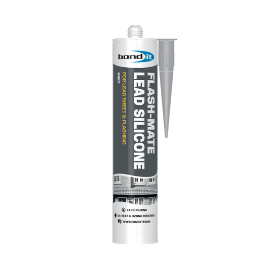 Flash-Mate Lead Silicone Sealant - Grey Cartridge