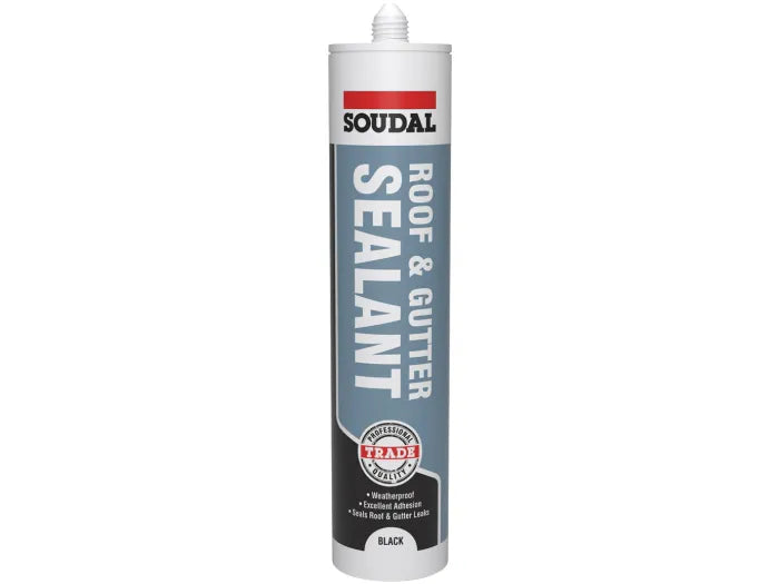 Soudal Roof & Gutter Sealant 290ml - Black