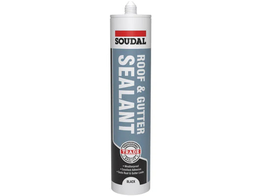 Soudal Roof & Gutter Sealant 290ml - Black