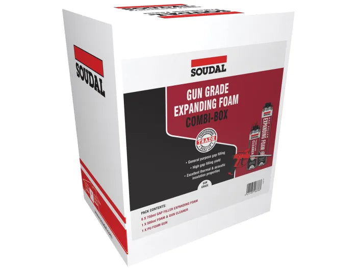 Soudal Gap Filler Gun Grade Combibox Applicator Pack