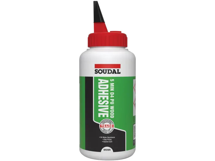 Soudal 5 Minute D4 PU Wood Adhesive Liquid 750g
