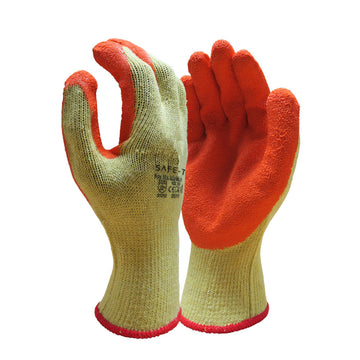 SafeT STGP120 Orange Recycled Palm Grip Gloves