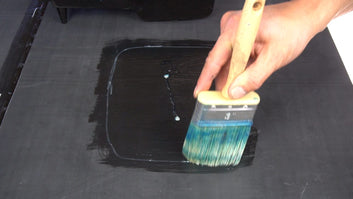 EPDM ONE Primer being applied to an EPDM membrane joint