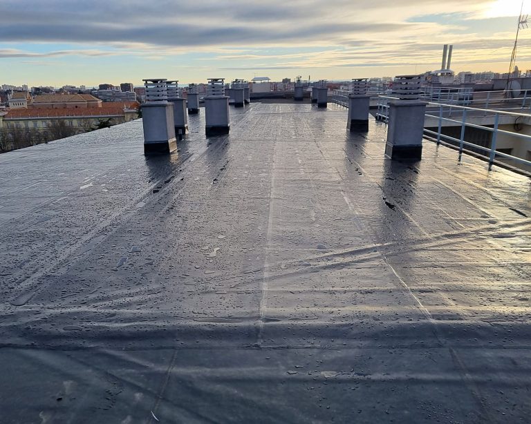 Finished EPDM ONE flat roof installation