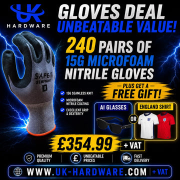 240 Pairs 15G Microfoam Nitrile Gloves + FREE Gift