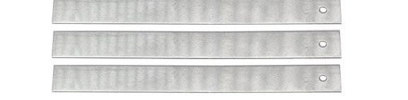 Aluminium Slate Straps - silver strap