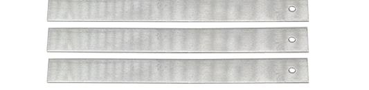 Aluminium Slate Straps - silver strap