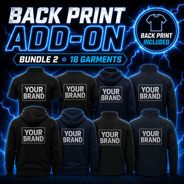 Back Print Add-On — Bundle 2 (18 Garments)