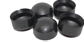 Black Plastic Sealing Cover Caps