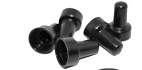 Black Plastic Topats