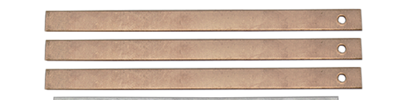 Copper Slate Straps - copper strap