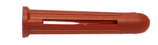 Red Plastic Expansion Plugs
