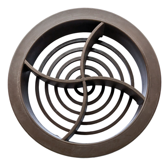 TRADE Circular Soffit Vents Brown