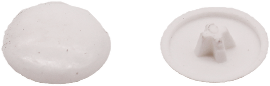 White Screw Caps (100) 6-8mm