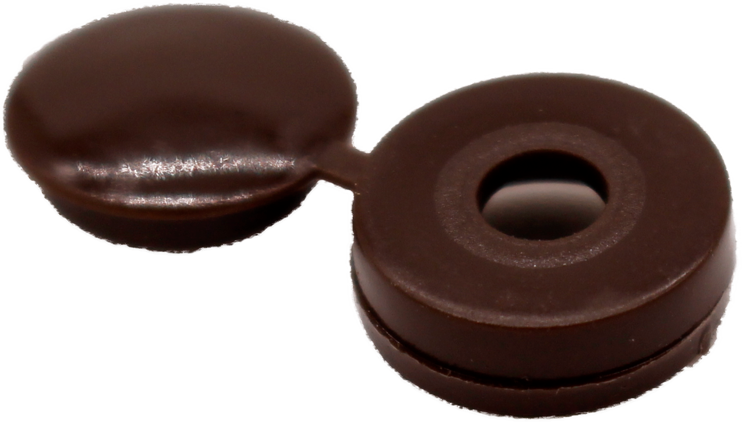 10-12mm Brown Hinged Cover Cap