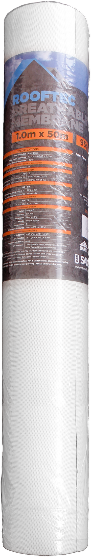 Rooftec Breathable Membrane 95gsm roll specification