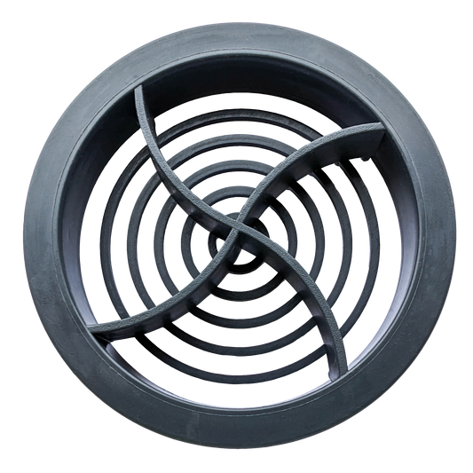 9"x3" TRADE Airbrick Vent Grey