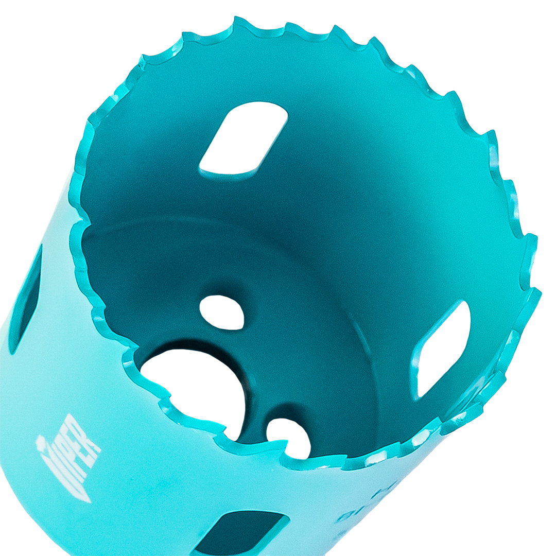 Bi-Metal Holesaw teeth close-up