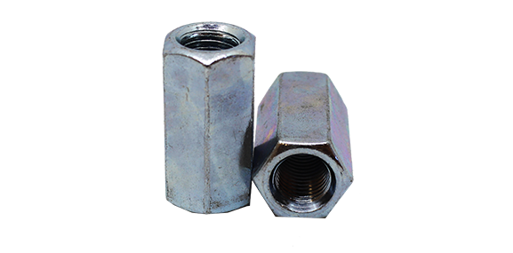 BZP Studding Connectors - M6 to M20 hex connection nuts