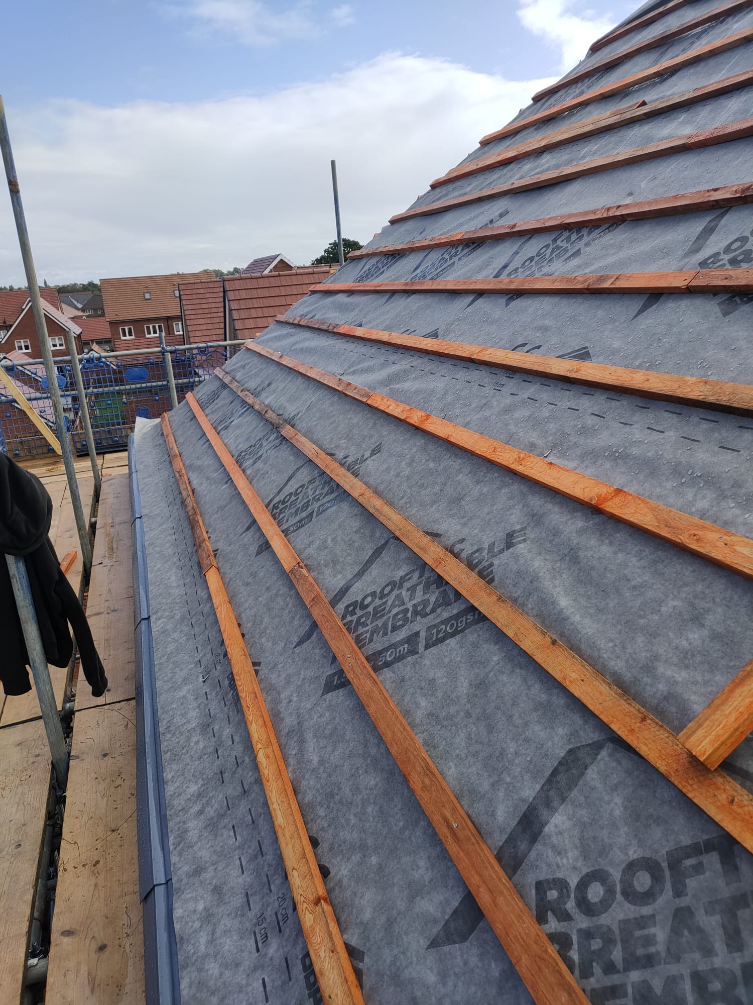 Rooftec Breathable Membrane on site