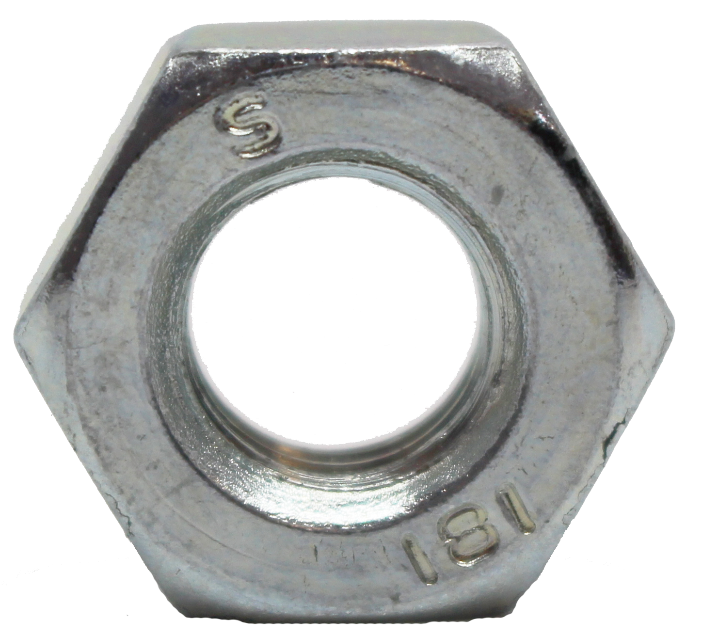 M10 BZP Hexagon Full Nuts