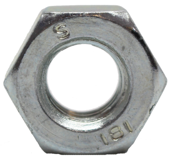 M10 BZP Hexagon Full Nuts