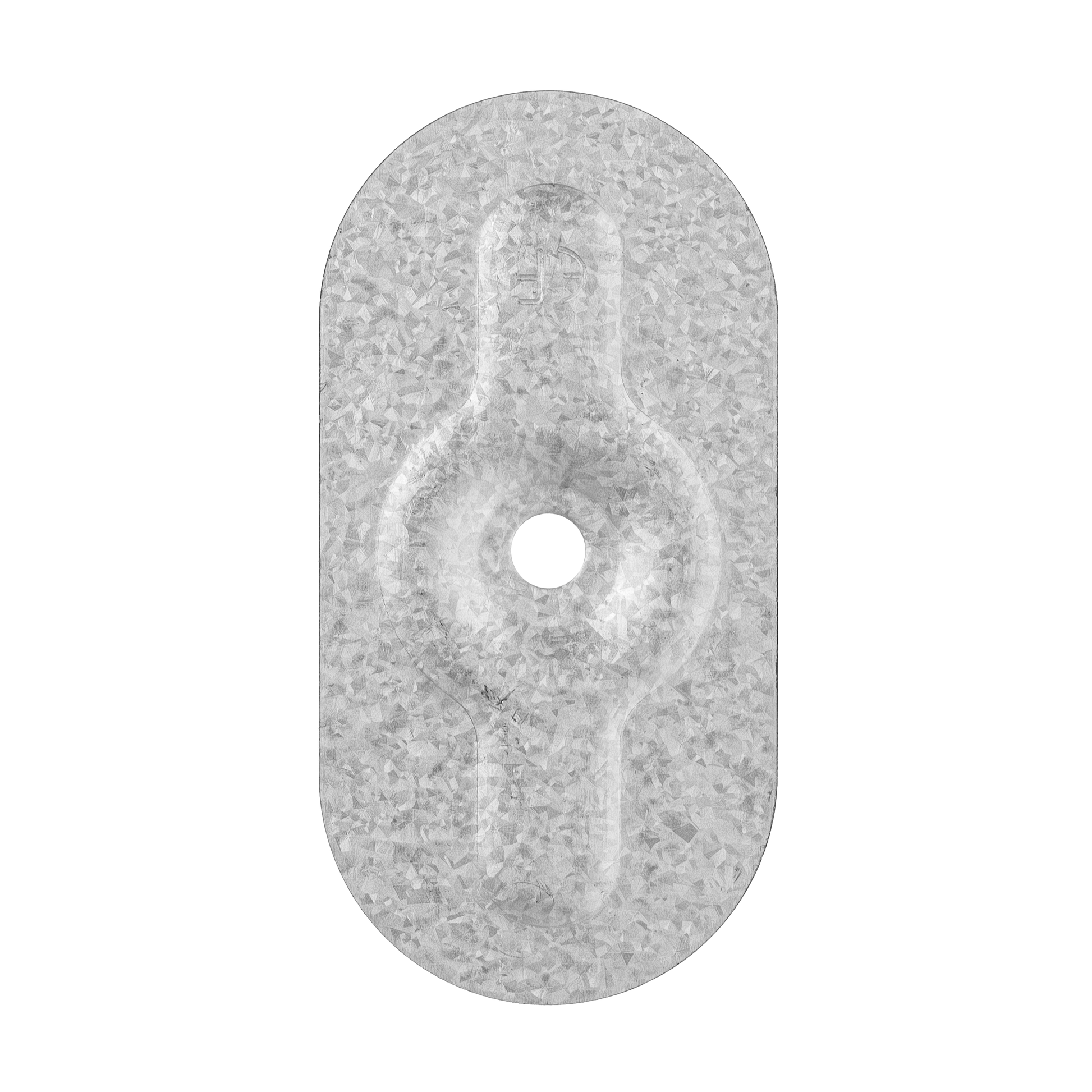 Oval pressure plate 80x40mm for flat roof insulation