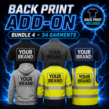 Back Print Add-On — Bundle 4 (34 Garments)