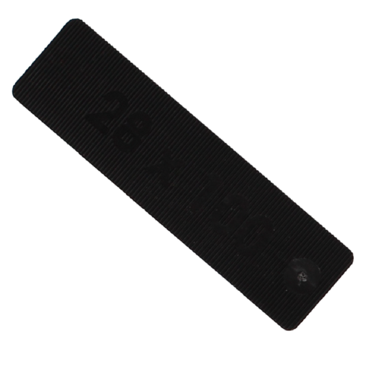 Flat 2mm Depth - Black – 100 x 28mm