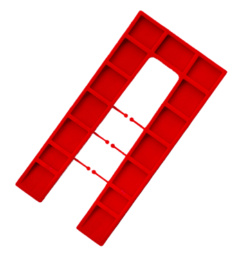 Horseshoe 4mm Red – 50 x 100mm