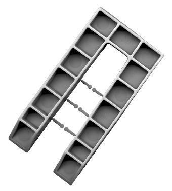 Horseshoe 10mm Grey – 50 x 100mm