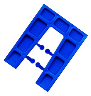 Small 3mm Blue – 35 x 45mm