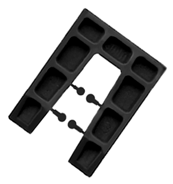Small 6mm Black – 35 x 45mm