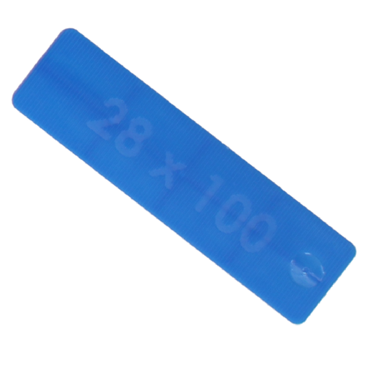 Flat 5mm Depth - Blue – 100 x 28mm
