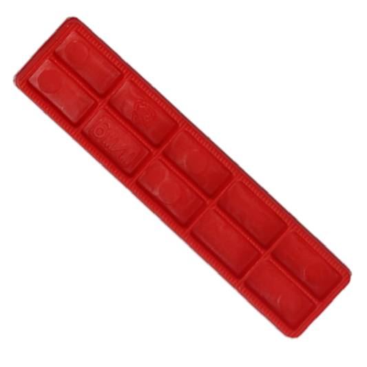 Flat 6mm Depth - Red – 100 x 28mm