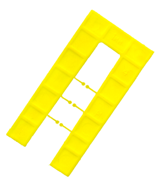 Horseshoe 1mm Yellow – 50 x 100mm