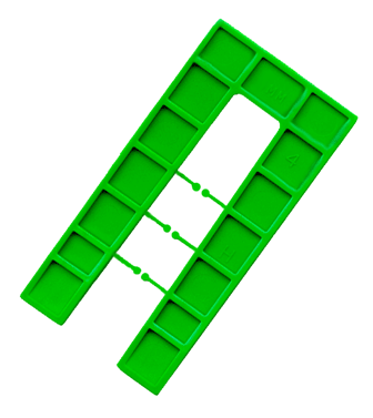 Horseshoe 2mm Green – 50 x 100mm