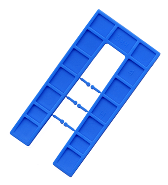Horseshoe 3mm Blue – 50 x 100mm