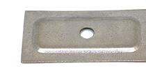 FLAT Metal Ridge Clamp - straight rectangular profile