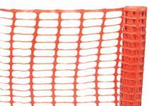 Orange plastic barrier fencing mesh