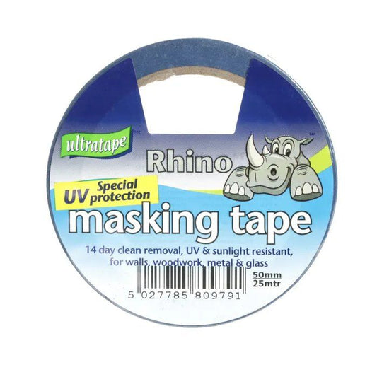 Rhino UV Resistant Masking Tape - 50mmx50m