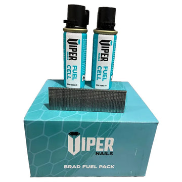 Viper 2nd Fix Collated Brads — Galvanised Straight (Fuel Pack)