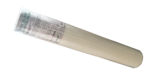 White fibreglass render mesh roll, 160gsm, 50m x 1m